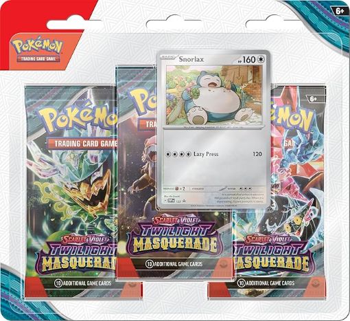 Imagen de 3-BOOSTER BLISTER SCARLET & VIOLET 6 - TWILIGHT MASQUERADE POKEMON - ENGLISH