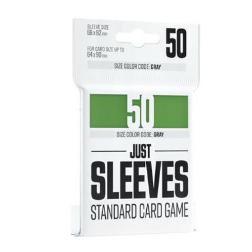 Imagen de PROTECTORES DE TARJETA - SLEEVES STANDARD EUROPEAN 66MMXX92MM GREEN 50CT. JUST SLEEVES