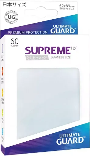 Imagen de PROTECTORES DE TARJETA - SLEEVES JAPANESE SIZE MATTE SUPREME UX FROSTED 60 CT. ULTIMATE GUARD